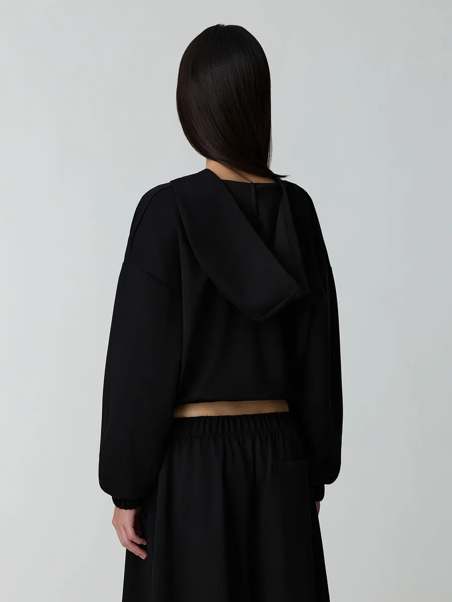 Studio Doe - Doe：Molly Deep V-Neck Cropped Hoodie