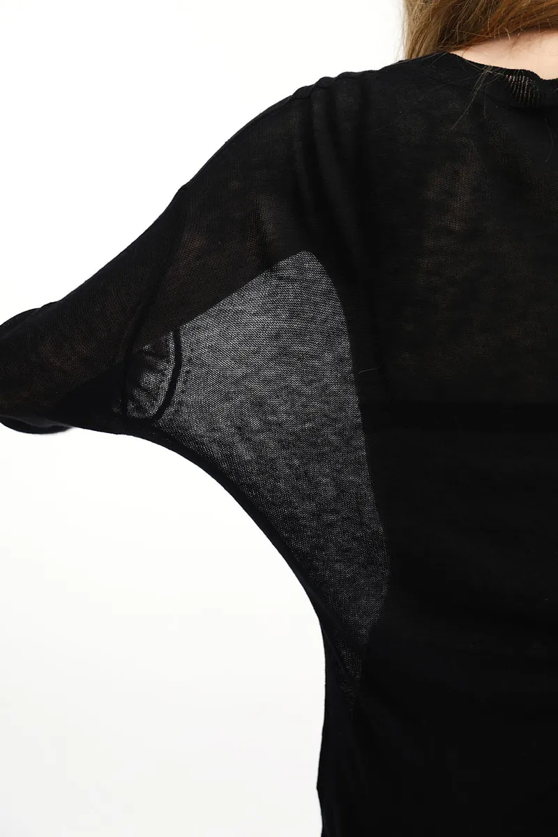 Studio Doe - Fine Wool Sheer Waist-Defined Sweater