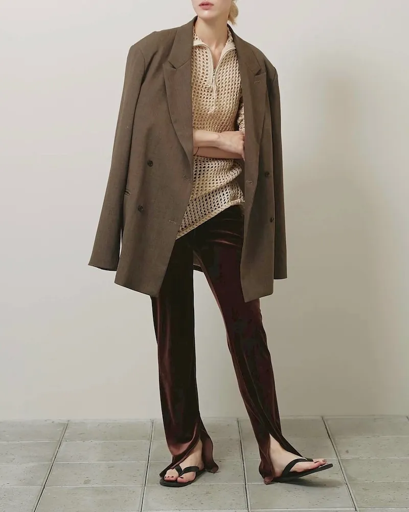 TODAYFUL - Velour Slit Leggings