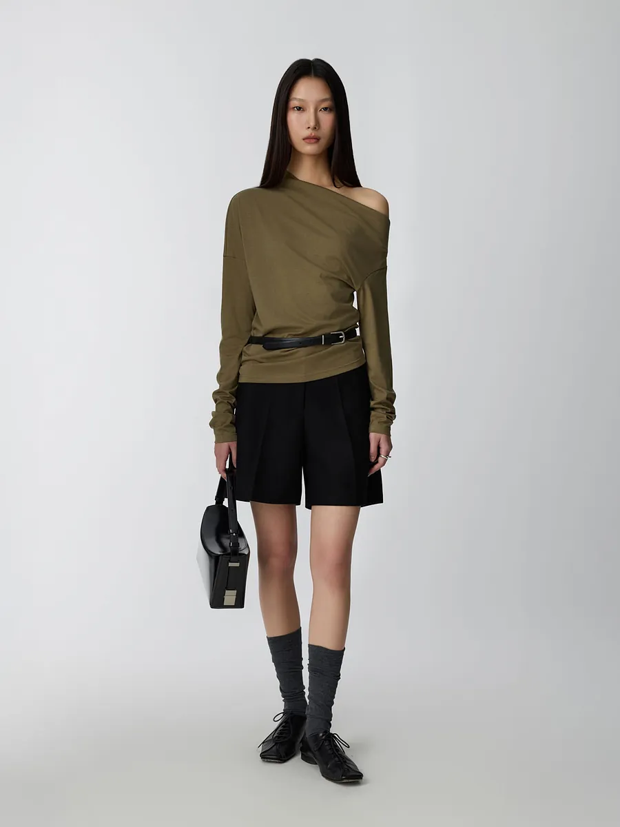 Studio Doe - Textured Stretch Knee-Length Trousers