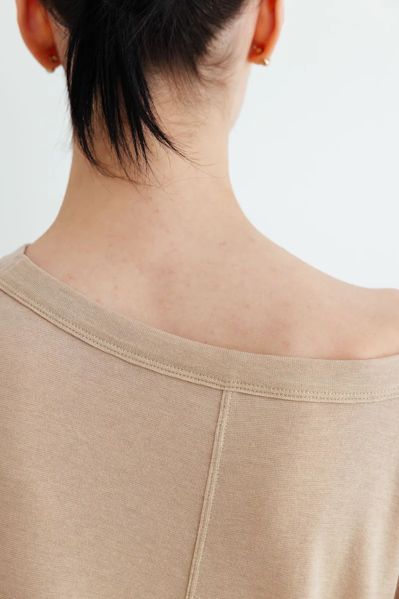 Studio Doe - Premium Tencel Wide Neck Knit Top