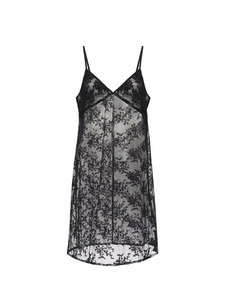 Studio Doe - Lace Embroidered Strap Long Tank Top