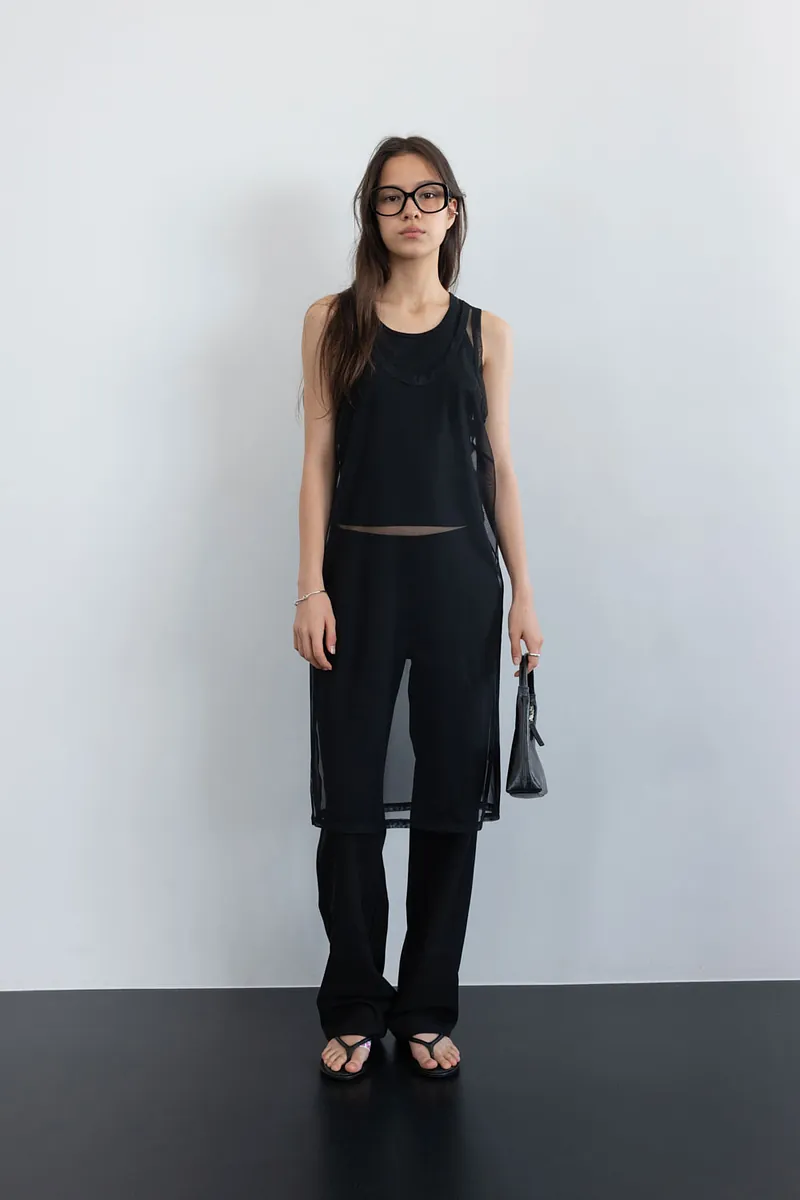 Studio Doe - Sheer Side Slit Long Tank Top