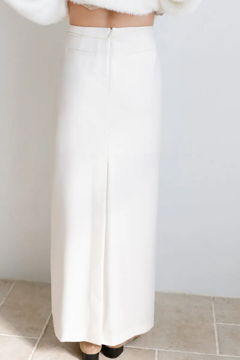 Studio Doe - Adjustable Tie Slit Straight Skirt