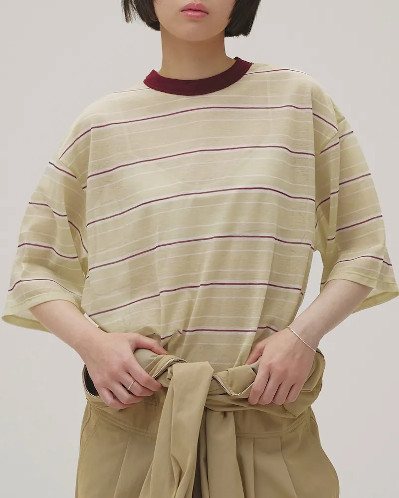 Sheer Border T-shirt