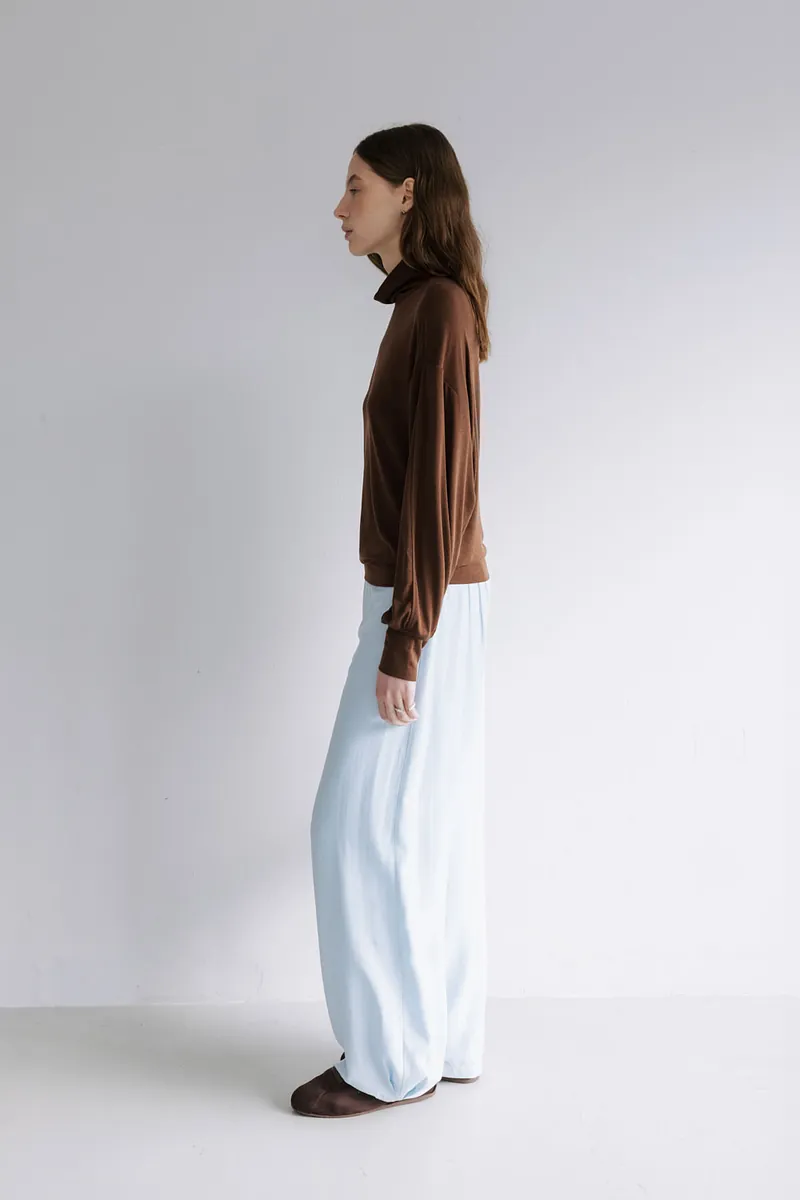 Studio Doe - Puff-sleeve Turtleneck Pullover