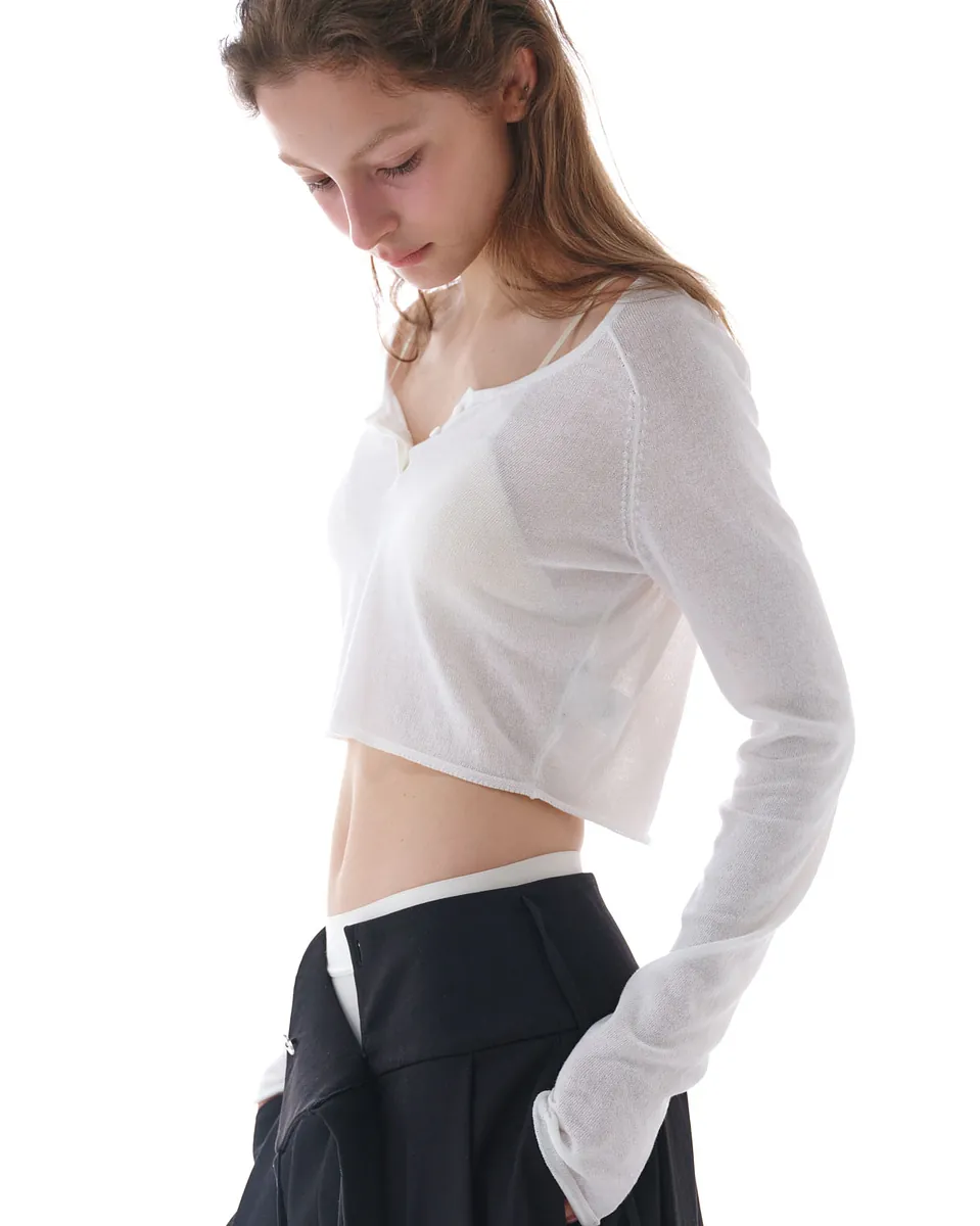 Studio Doe - Cool Gauze Button Front Knit Top