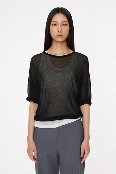Studio Doe - Cool-Feel Knit Skin-Tone Top