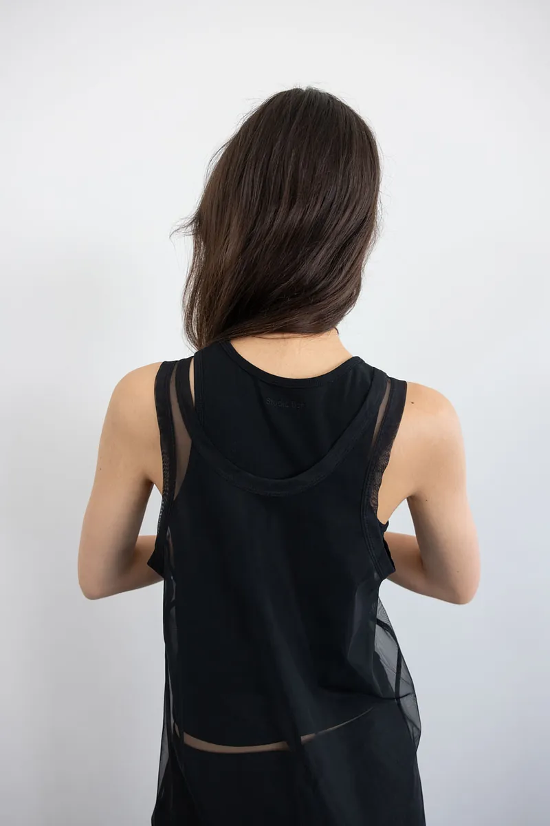 Studio Doe - Sheer Side Slit Long Tank Top