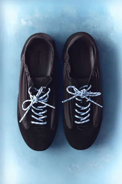 Studio Doe - Slim Trainer Suede Docking Sneakers