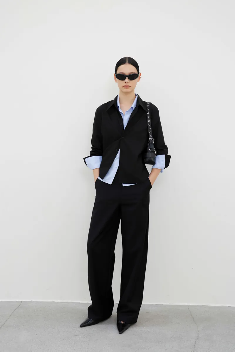 Gender Free 褲口調節極簡西褲(女)