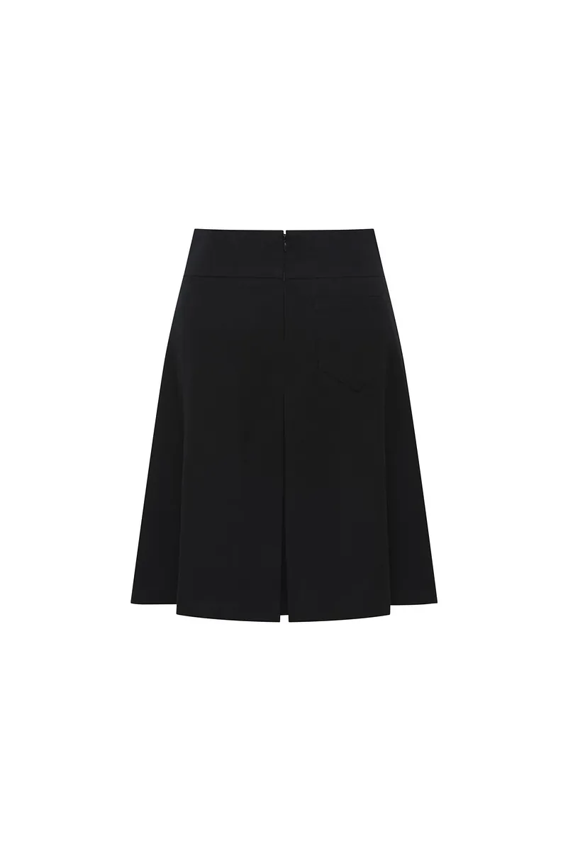 Studio Doe - Wool-Feel Wide Pleated Midi Skirt