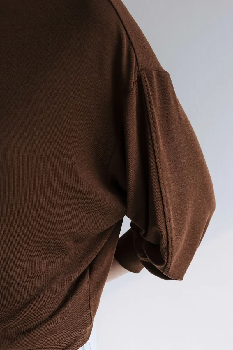 Studio Doe - Puff-sleeve Turtleneck Pullover