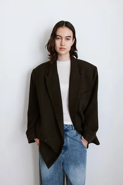 Studio Doe - Gender Free Wool Twill Double-Breasted Coat