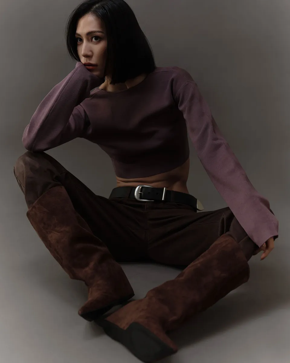 Studio Doe - Doe：Molly Reversible Curved Sleeve Knit Top