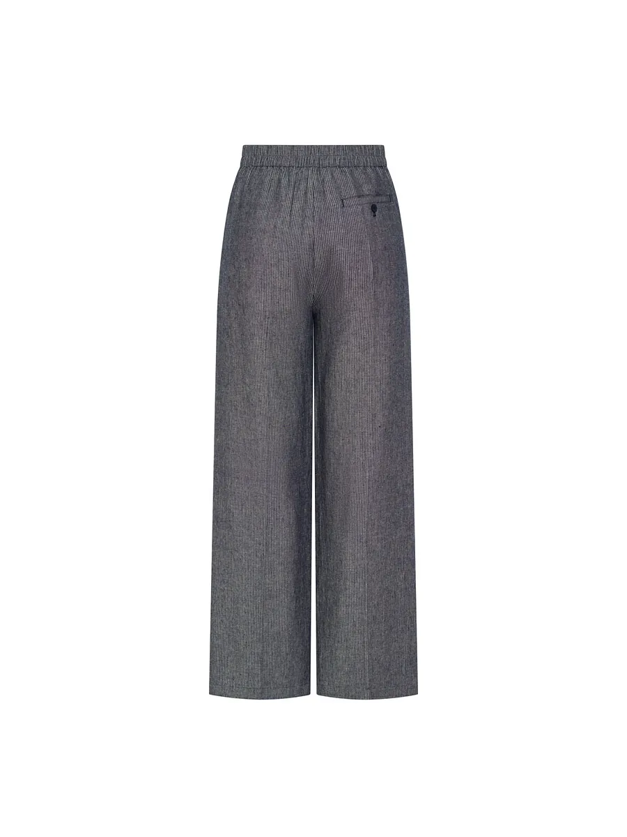 Studio Doe - Gender Free Striped Cotton Linen Easy Pants