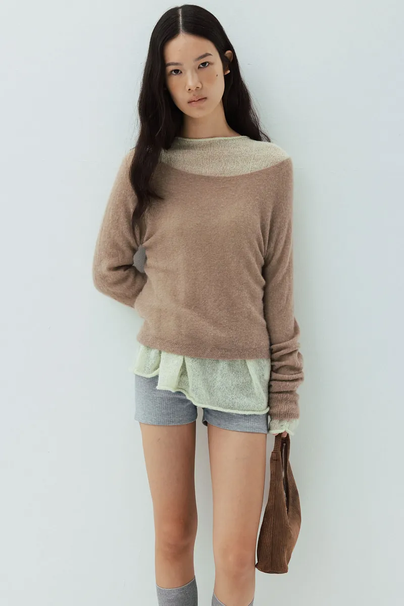 Studio Doe - Fine Wool Blend Wide Neck Sweater