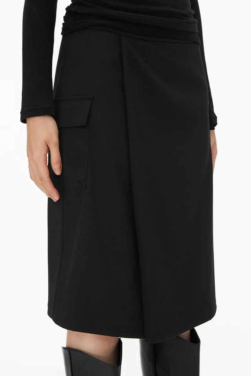 Studio Doe - Structured Pleated Knee-Length Skirt