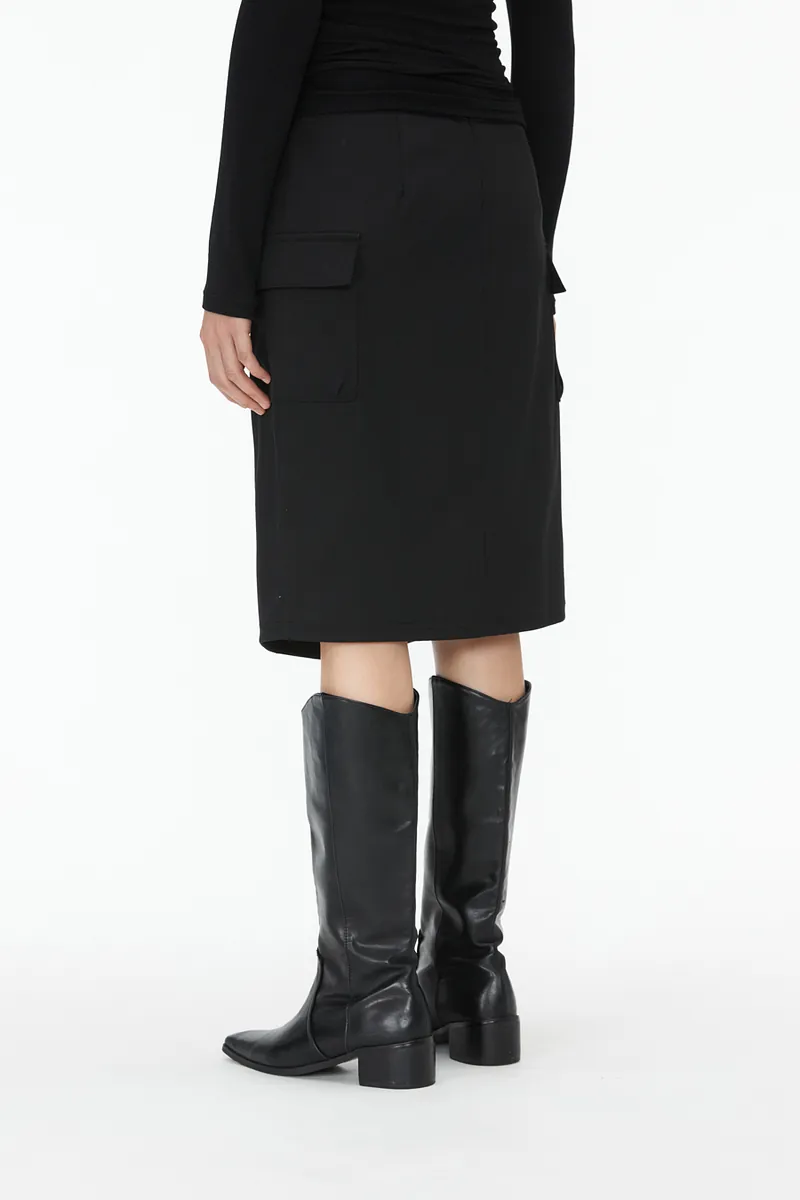 Studio Doe - Structured Pleated Knee-Length Skirt