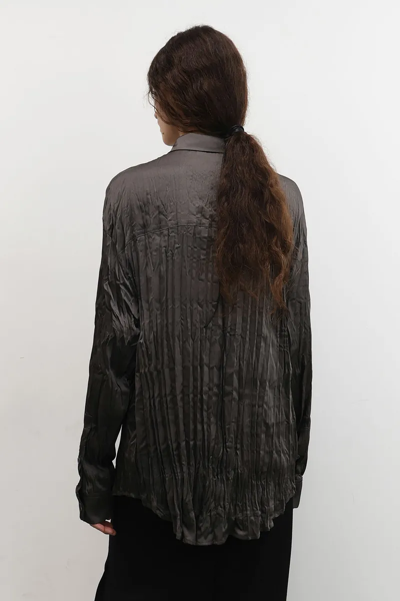 Studio Doe - Satin Pleated Shirt