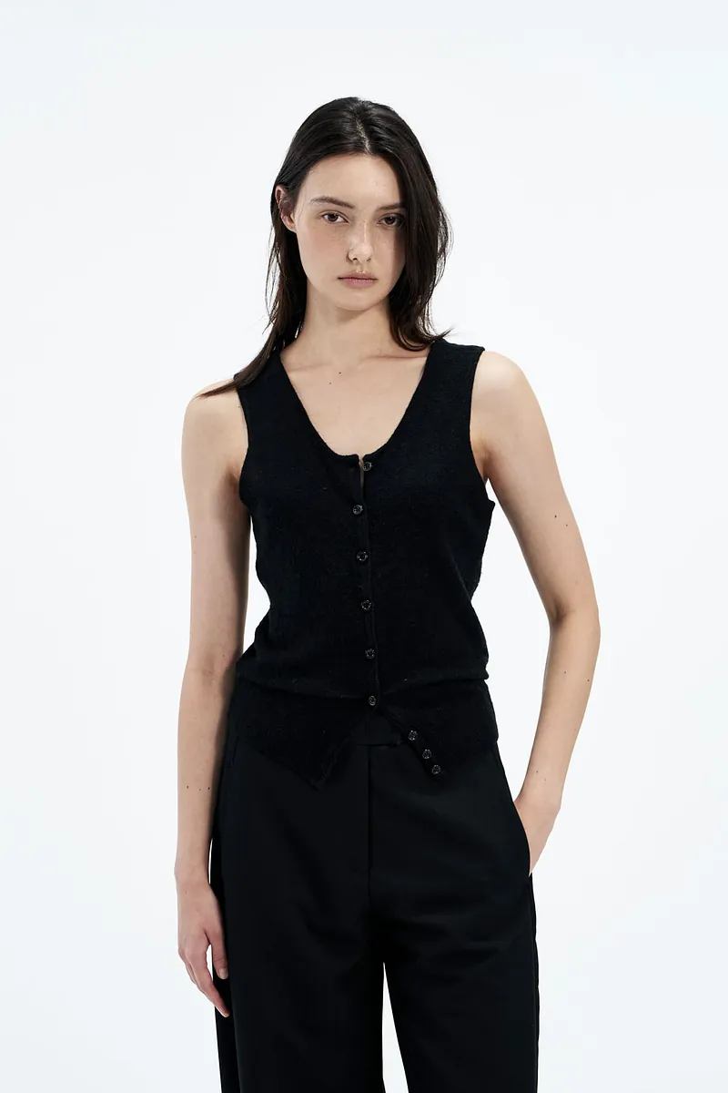 Studio Doe - Mohair Sleeveless Cardigan