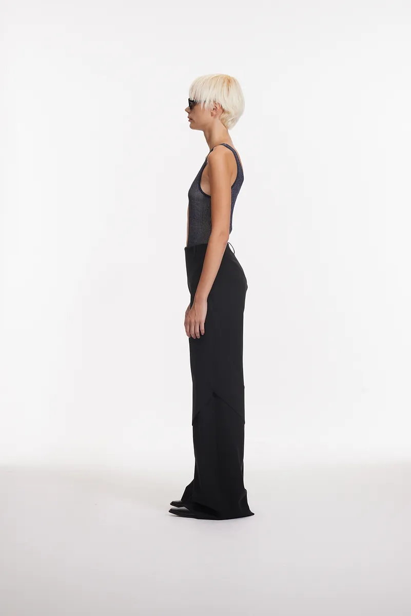 TWO-TONE HOLLOW JUMPSUIT