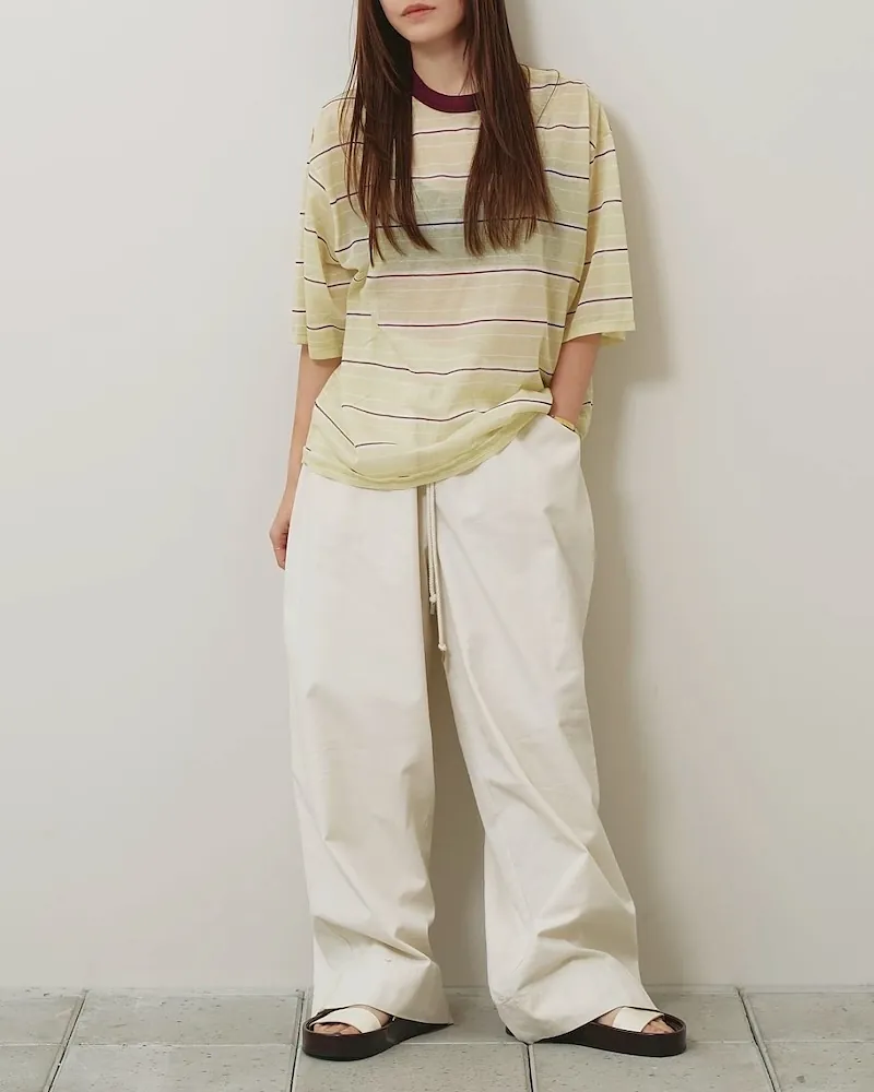 Sheer Border T-shirt