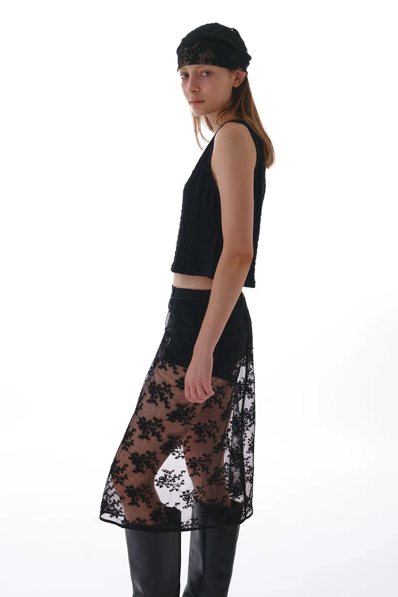 Studio Doe - Lace Embroidered Tie Skirt