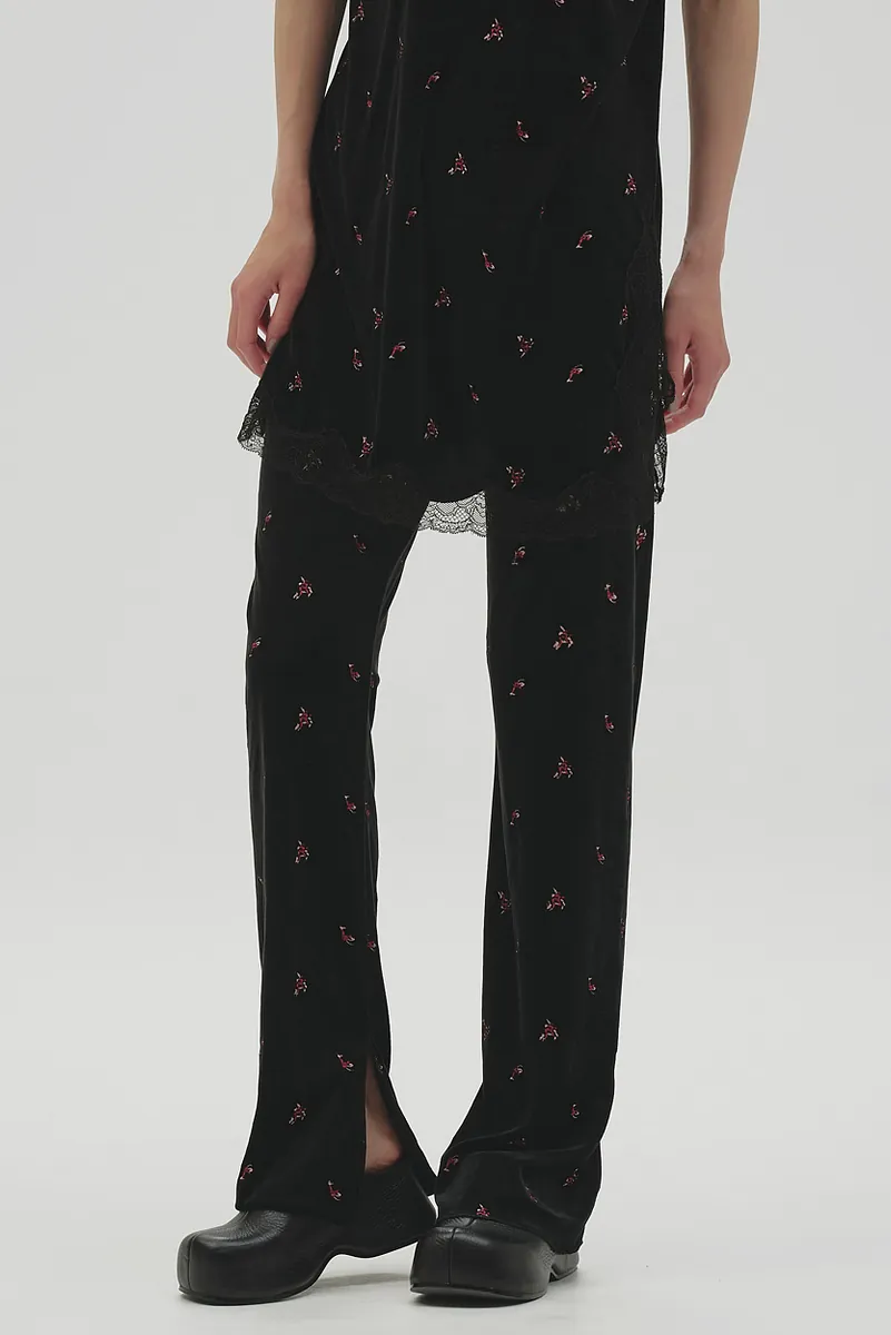 [PRE-ORDER] TODAYFUL - Petit Flower Velour Leggings