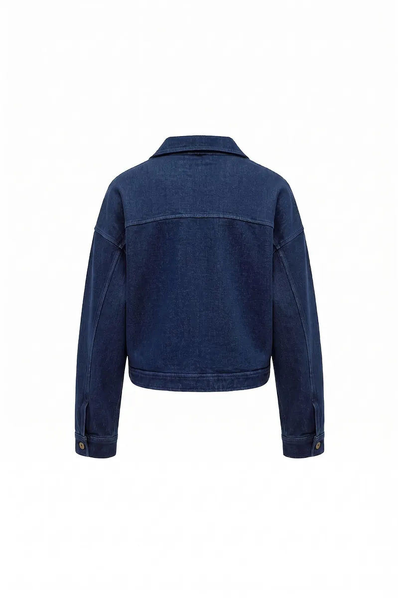 Studio Doe - Knit Denim Cropped Jacket