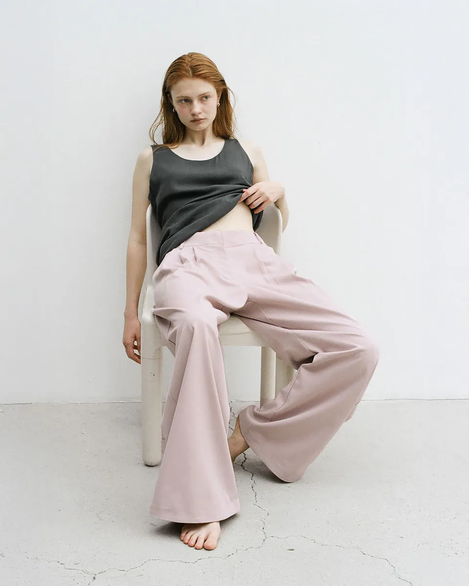 Studio Doe - Three-Tuck Low-Rise Wide Pants 3.0