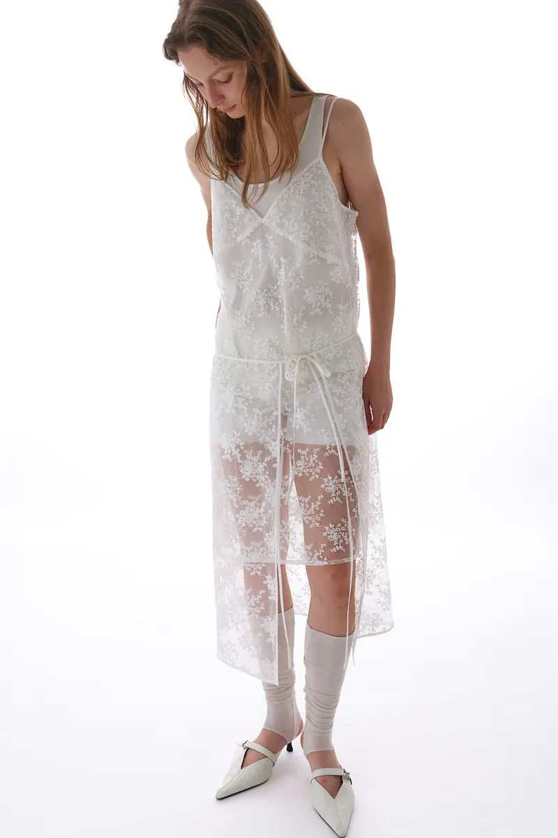 Studio Doe - Lace Embroidered Tie Skirt