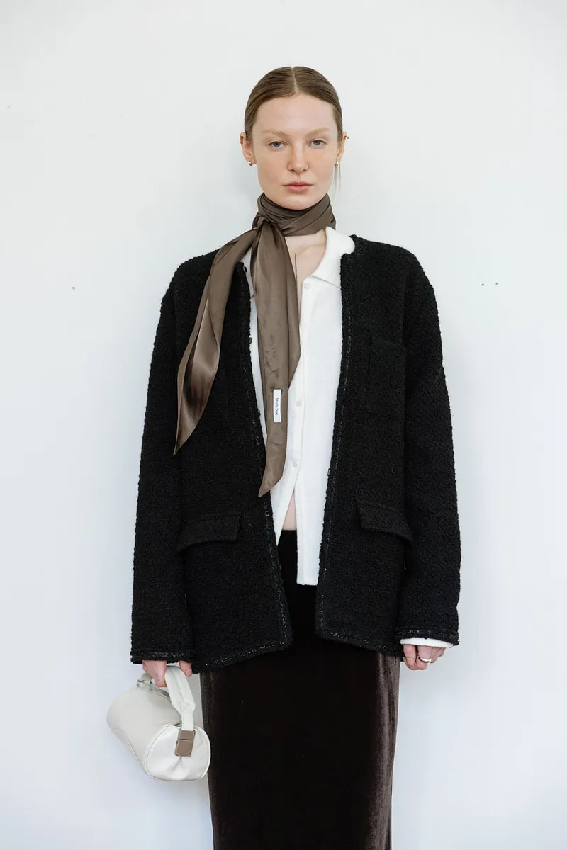 Studio Doe - Wool Twill Textured Boxy Jacket