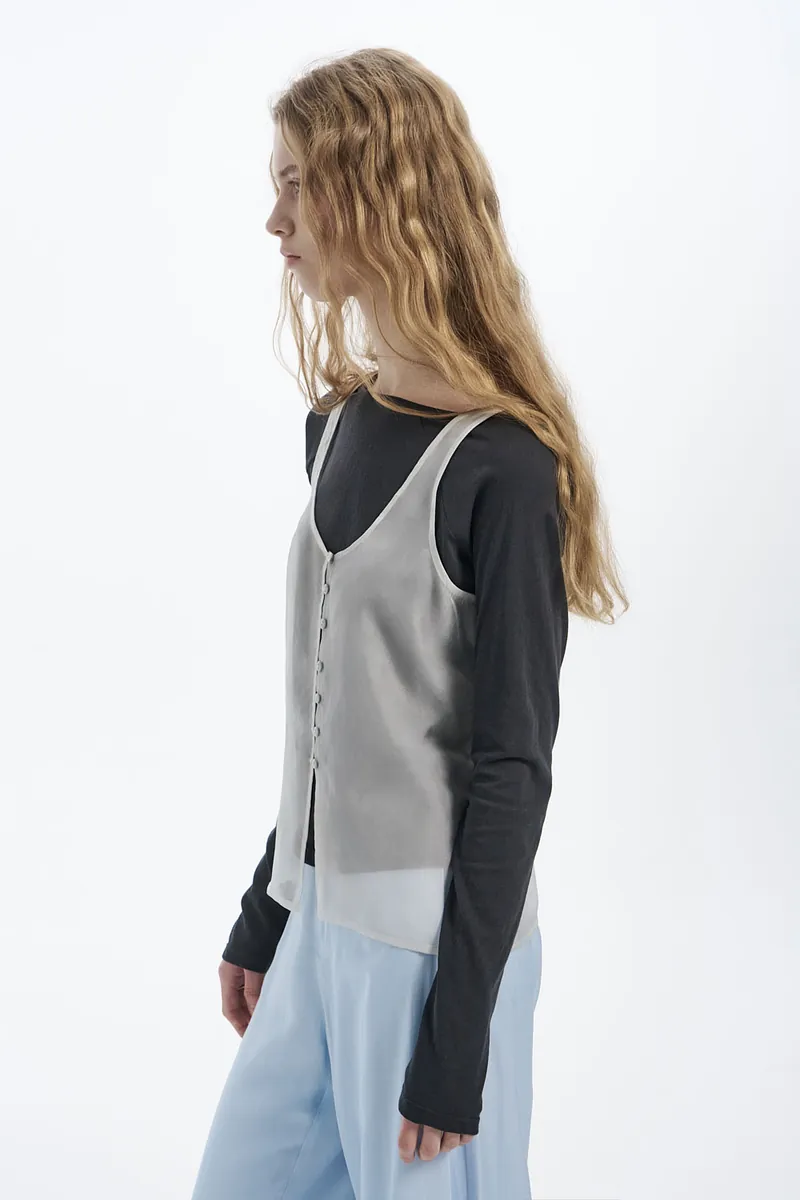 Studio Doe - Sheer Buttoned Vest