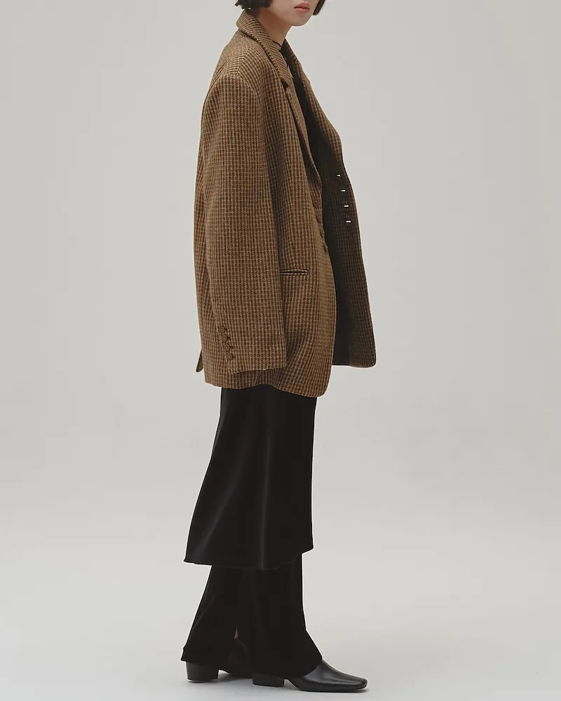 [PRE-ORDER] TODAYFUL - Wool100% Check Jacket