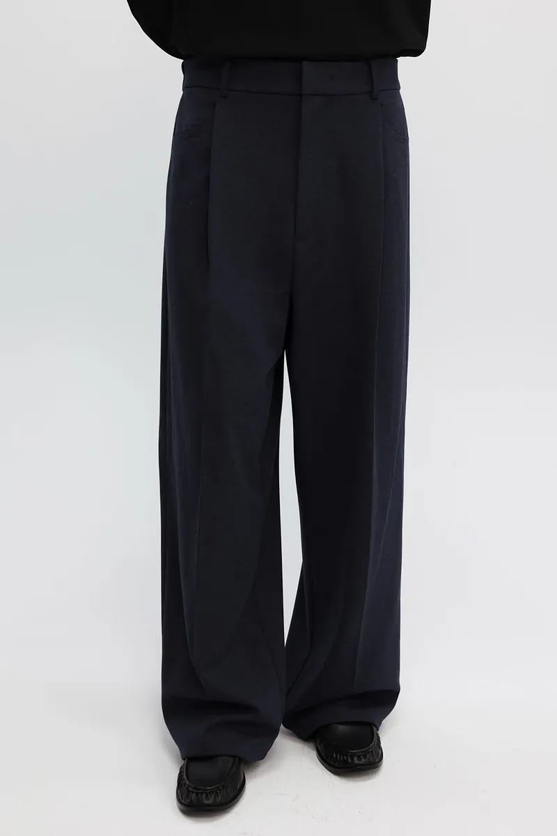 Studio Doe - Gender Free Wool-like Tuck Trousers
