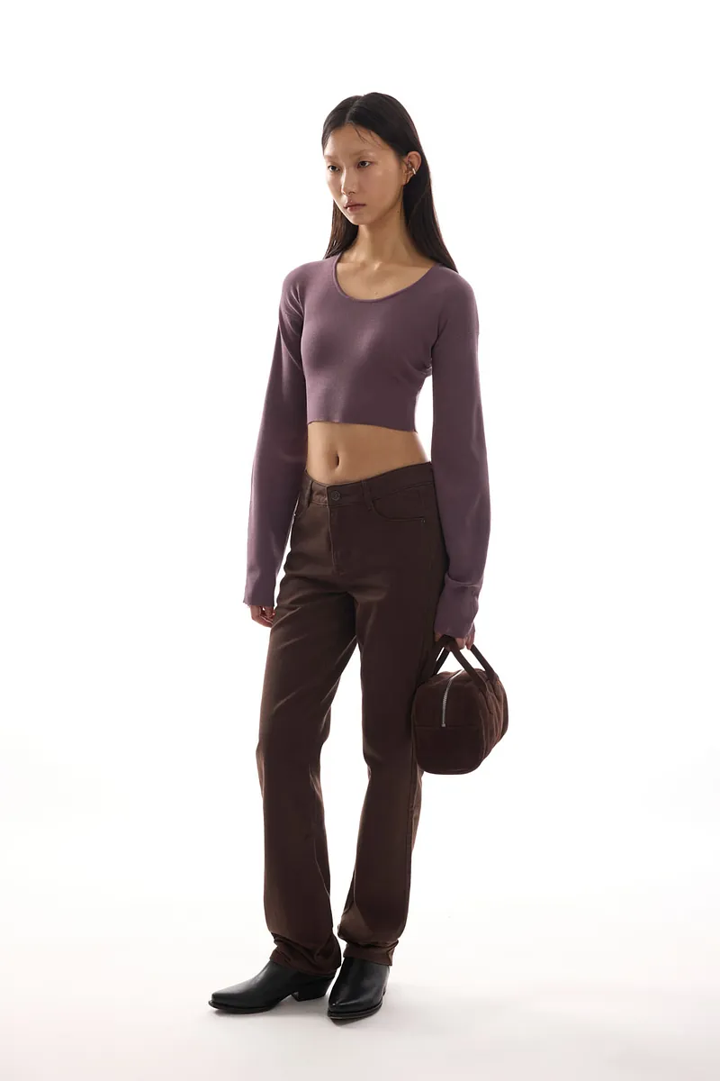 Studio Doe - Doe：Molly Reversible Curved Sleeve Knit Top