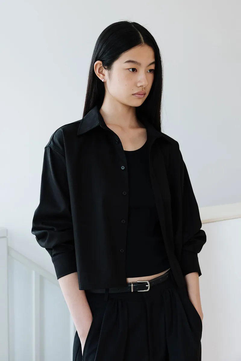 Gender Free 水洗方塊襯衫(女)