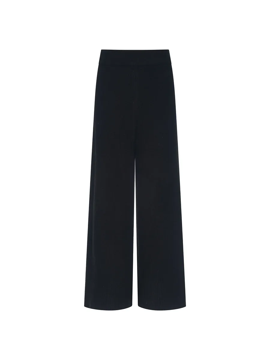 Studio Doe - H-Line Low-Crotch Knit Wide Pants