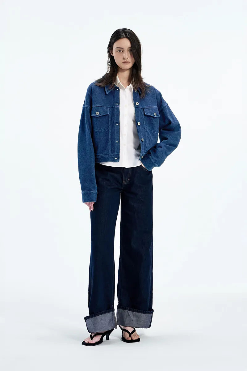 Studio Doe - Knit Denim Cropped Jacket