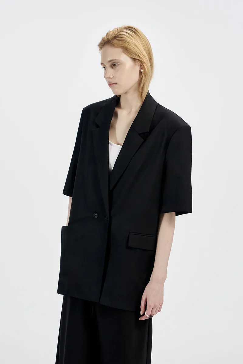 Studio Doe - Double-breasted Short-sleeved Jacket