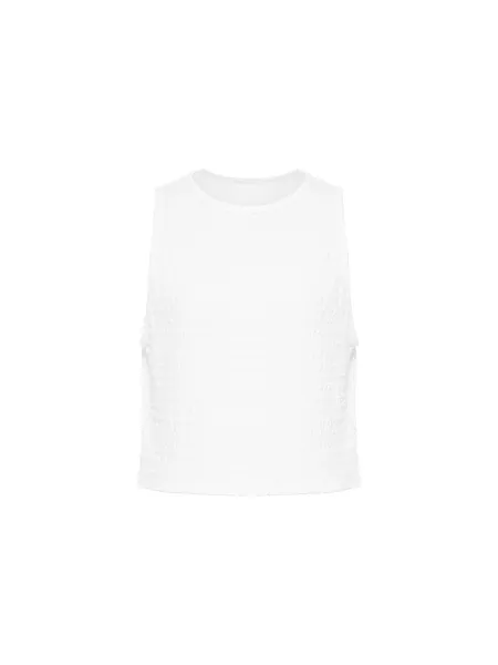 Studio Doe - Jacquard Textured Shirred Tank Top