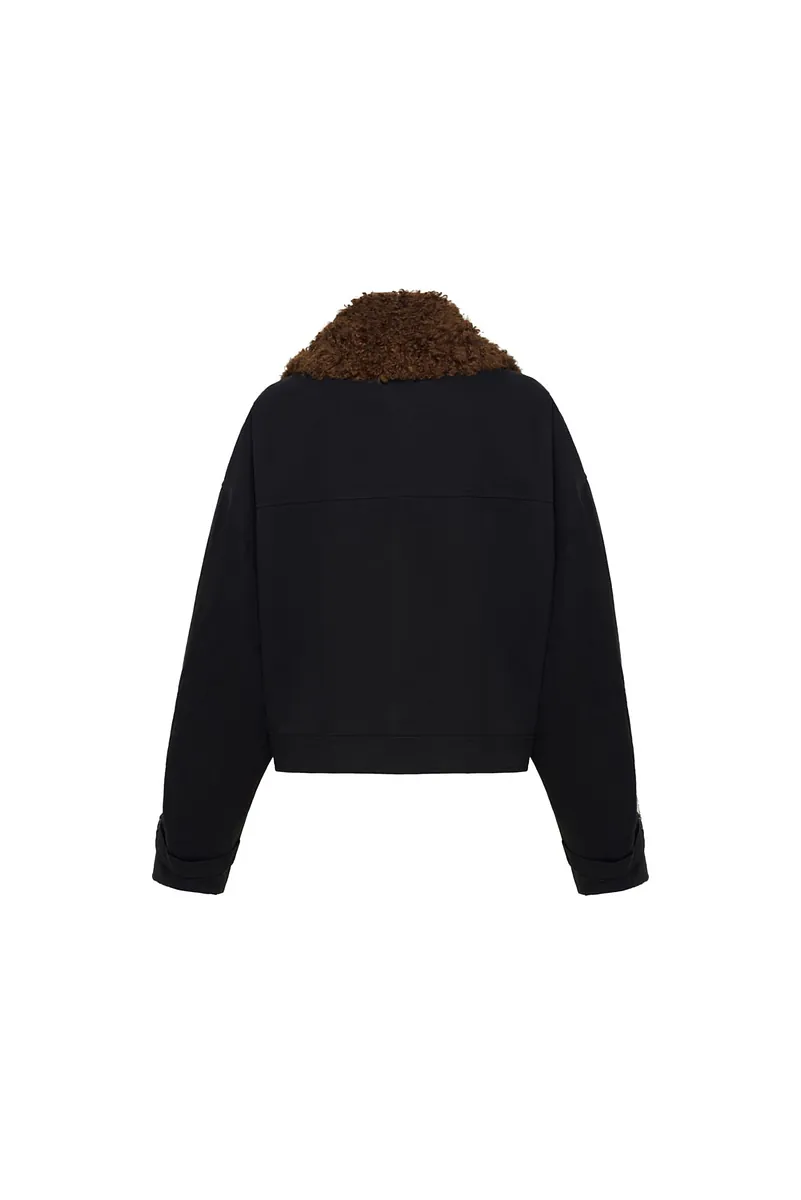 Studio Doe - Boa Collar Aviator Jacket