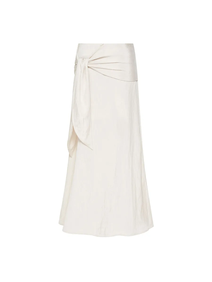 Studio Doe - Peach-Touch Textured Tie Skirt