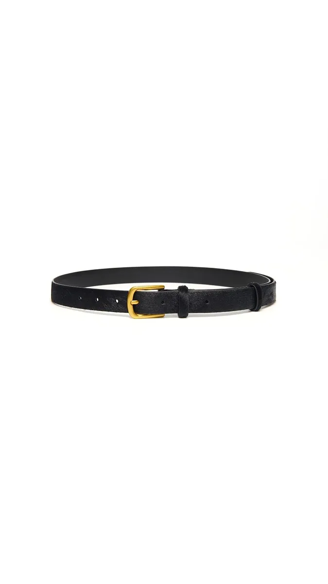 Studio Doe - Horsehair Leather Gold Buckle Belt