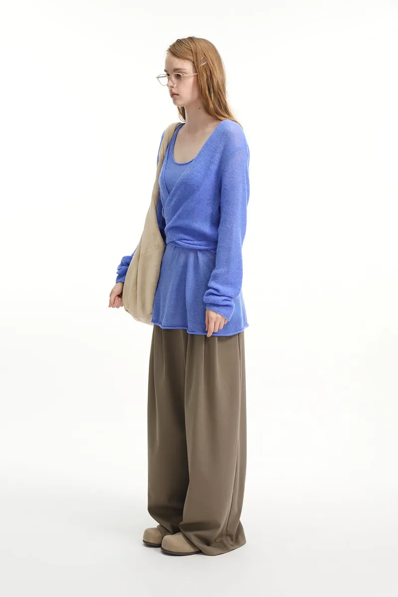Studio Doe - Fine Wool Blend Knit Two-Piece Set