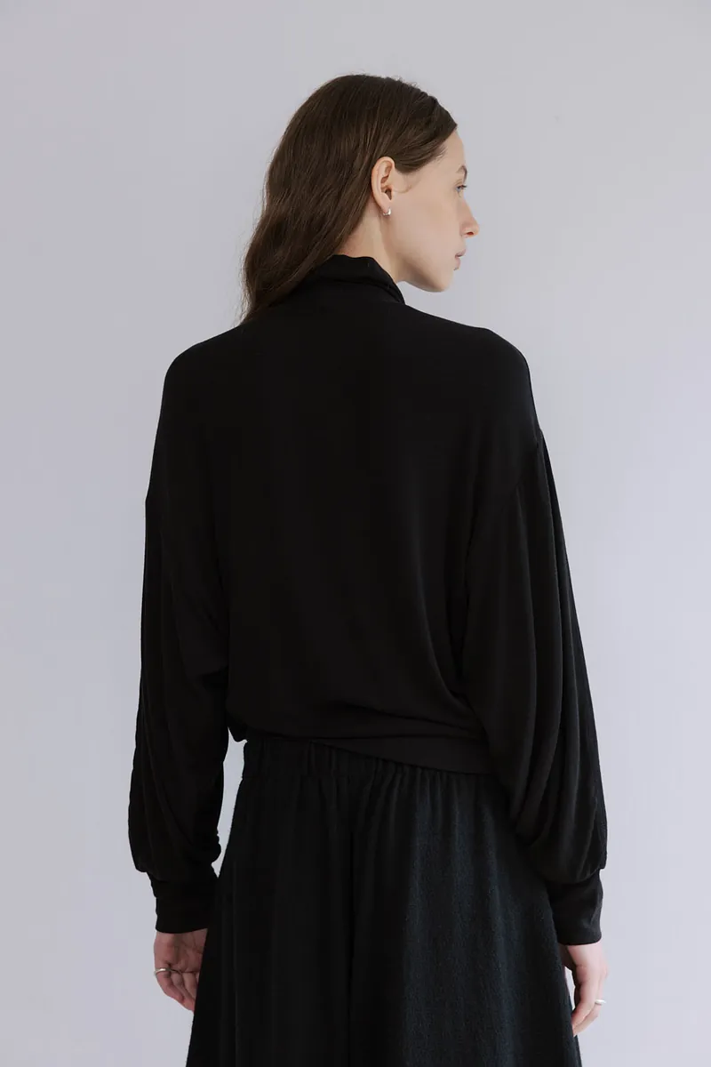 Studio Doe - Puff-sleeve Turtleneck Pullover