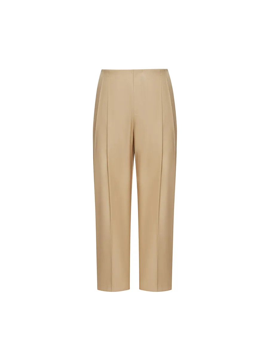 Studio Doe - Mid-Rise Tapered Cropped Trousers