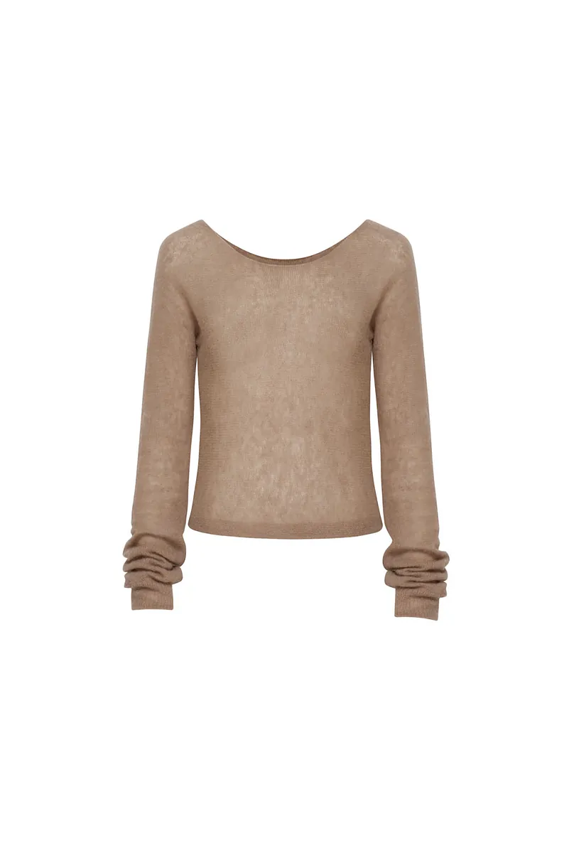 Studio Doe - Fine Wool Blend Wide Neck Sweater