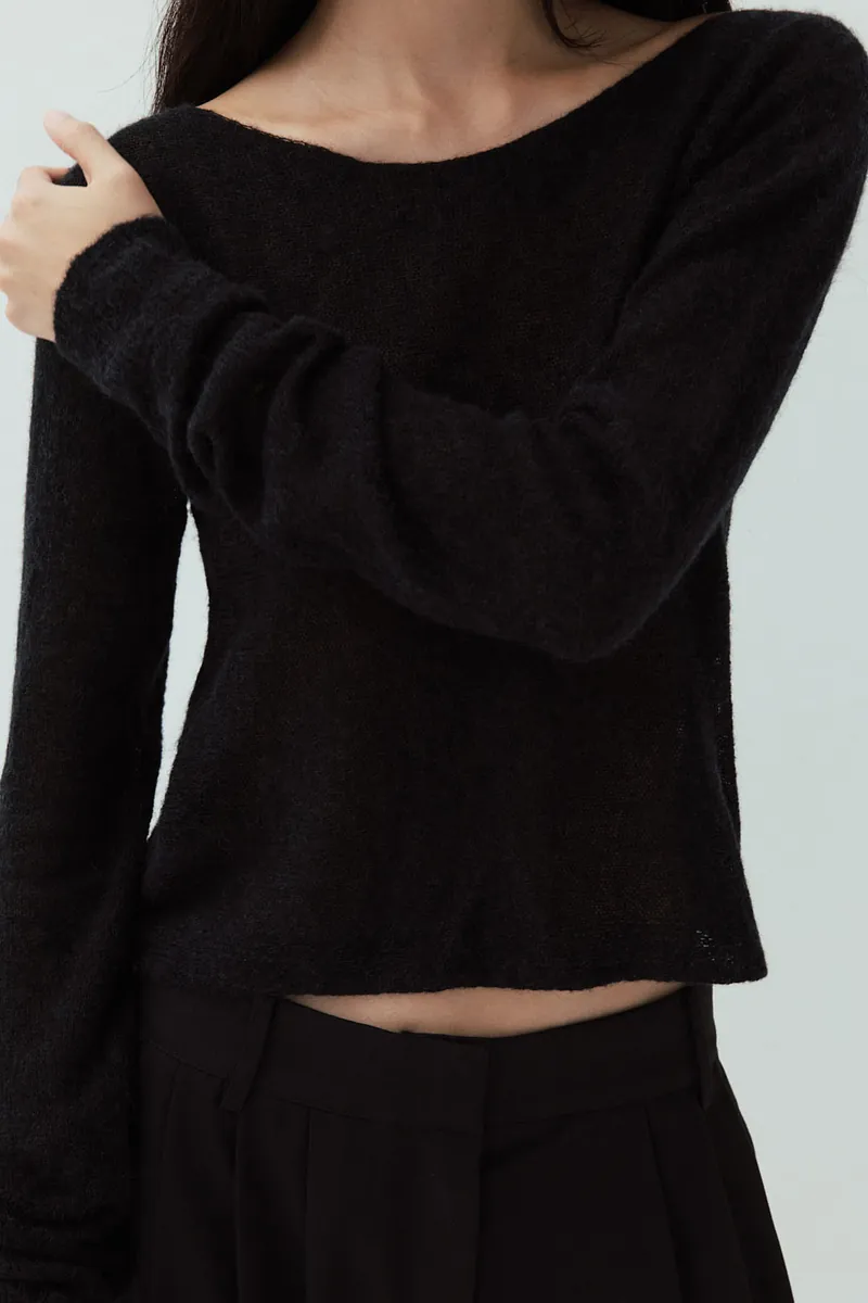 Studio Doe - Fine Wool Blend Wide Neck Sweater